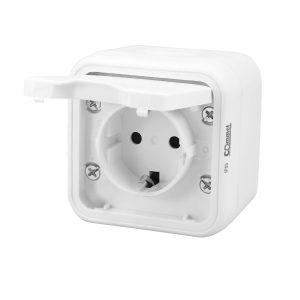 ОГ шуко БЕЛО IP55 - Commel