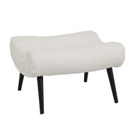 Фотелја Silla ткаенина/boucle со потпирач за нозе 97x80x100cm