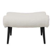 Фотелја Silla ткаенина/boucle со потпирач за нозе 97x80x100cm