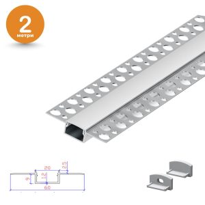 2-metri-siv-4.jpg DUO Profile - Перфориран Алуминиумски профил 2м