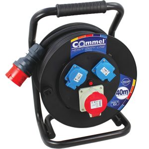 200-394-min.jpg Кабелска макара на ПВЦ добош 40m -5G2,5 | Commel