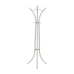 226-000029.jpg Bamile полица за облека црн метал и природно гумено дрво 51x63x175cm