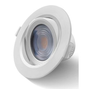 LD01-00530-spot-telo.jpg Вградна спот светилка, круг, бела 5W